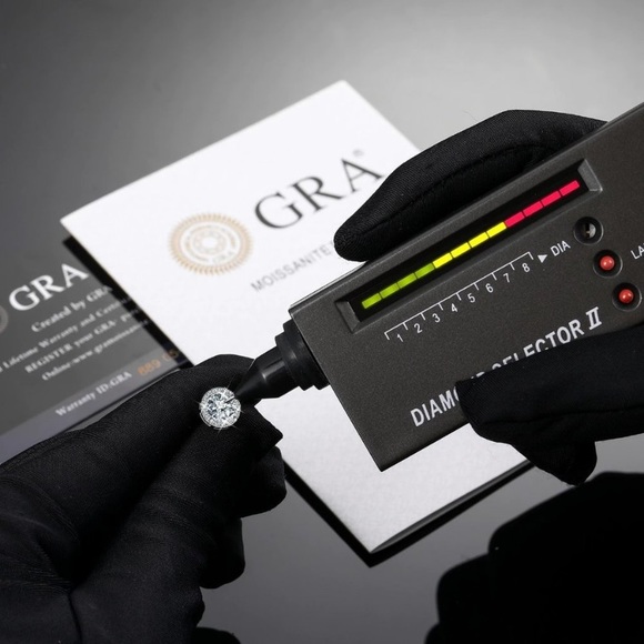 14k 925 Certified 5 ct Colorless VVS1 Diamond Moissanite Ring - Picture 12 of 14